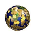 Globo ricoperto di monete