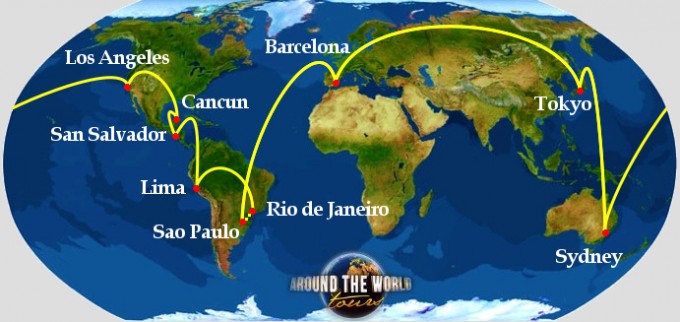 Glam itinerary around the world