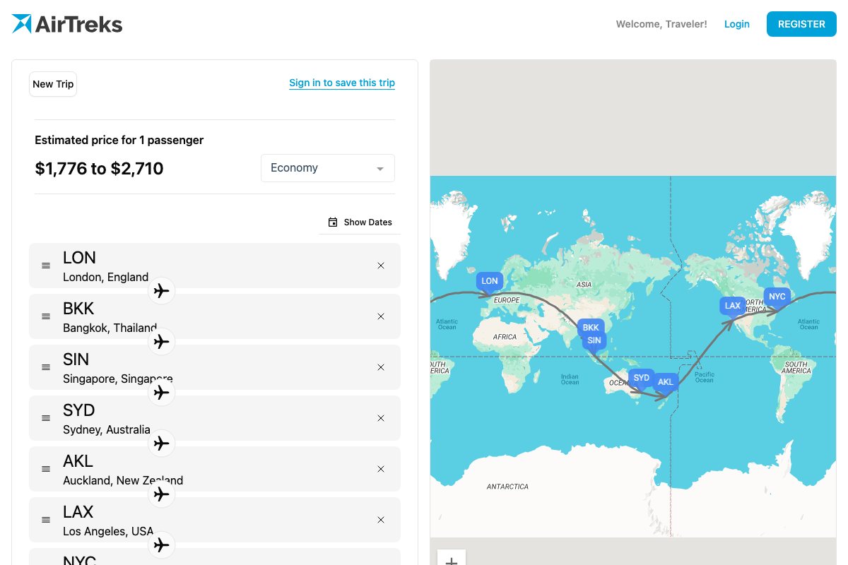Book your RTW Ticket with this Trip Planner
